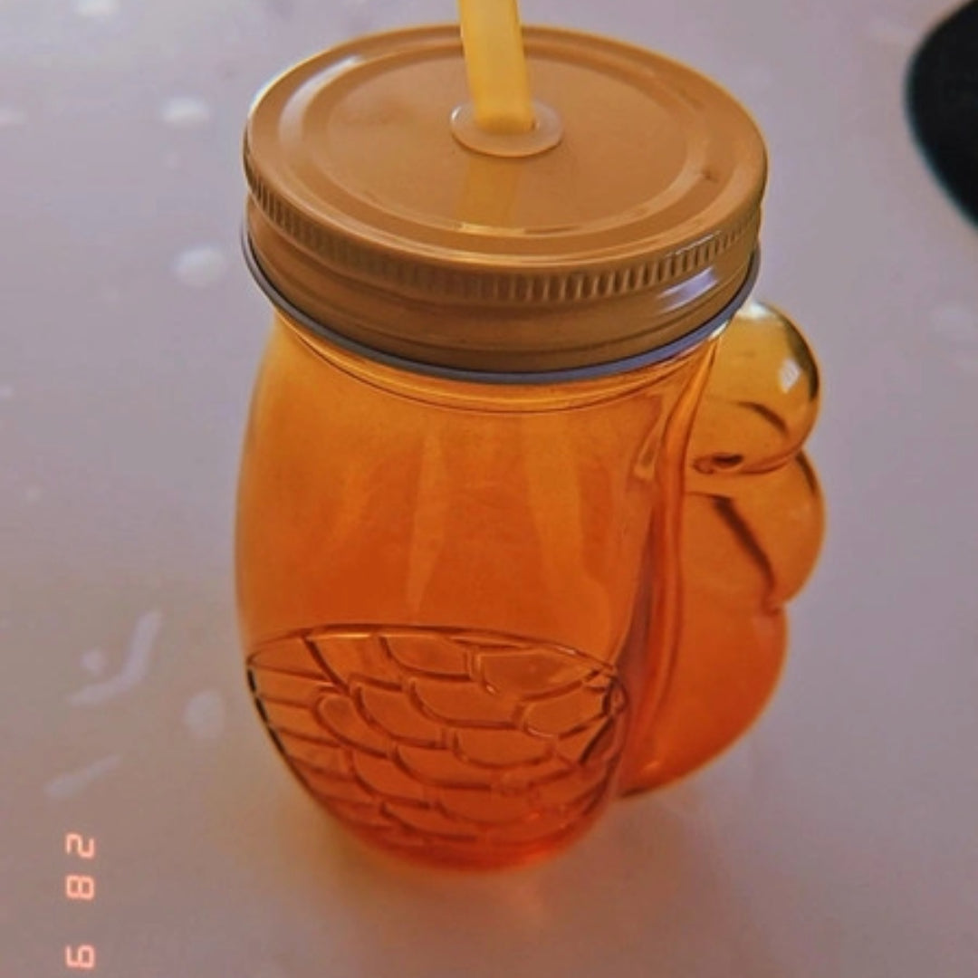 Lot de verres avec pailles